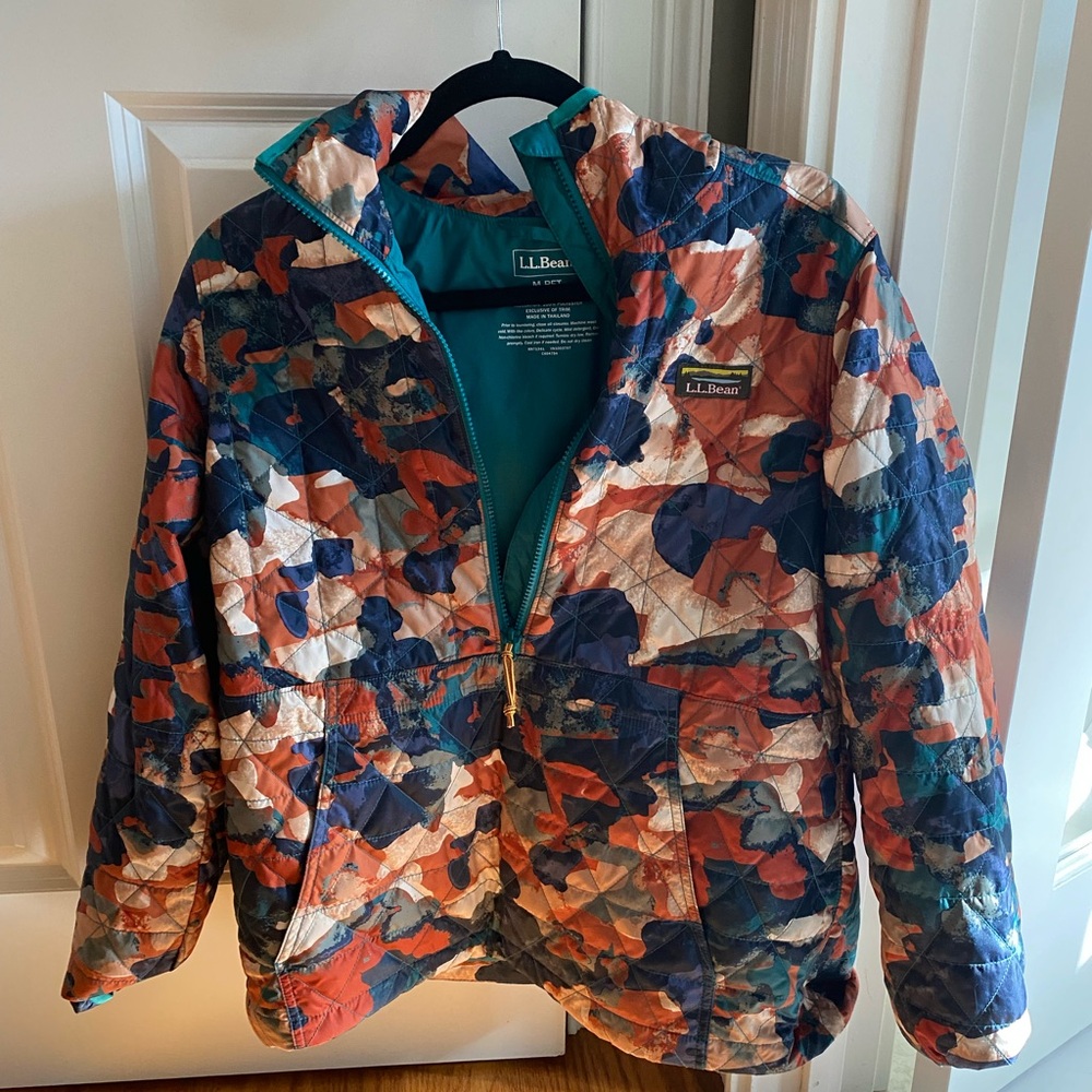 L.L. Bean Women’s Colorful Camo Puffer Jacket